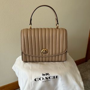 Coach tan leather purse